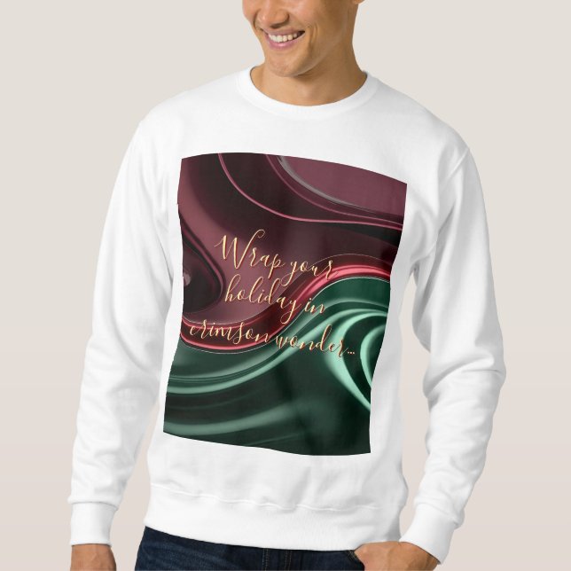 Sweatshirt in stylish abstract graphic (Framsida)