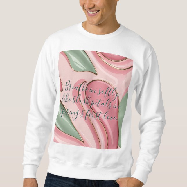 Sweatshirt in stylish abstract graphic (Framsida)