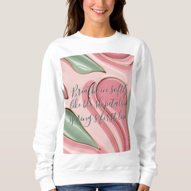 Sweatshirt in stylish abstract graphic t shirt (Framsida)