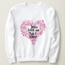 Sweatshirt "Jesus loves me".