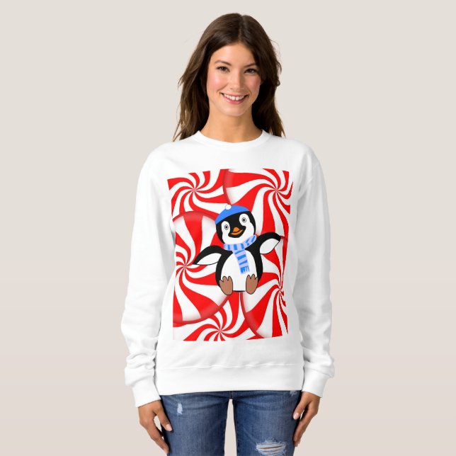 Sweatshirt Penguin T Shirt (Hel framsida)