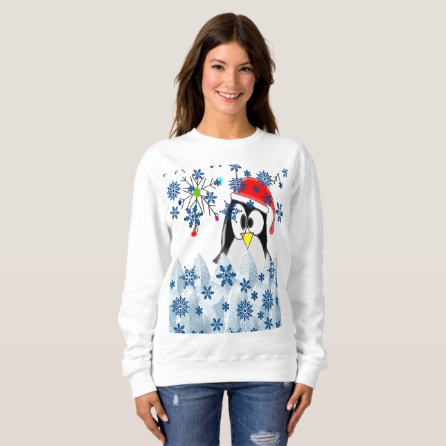 Sweatshirt Penguin T Shirt (Hel framsida)