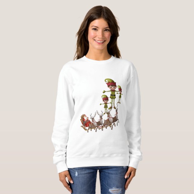 Sweatshirt Santa T Shirt (Hel framsida)