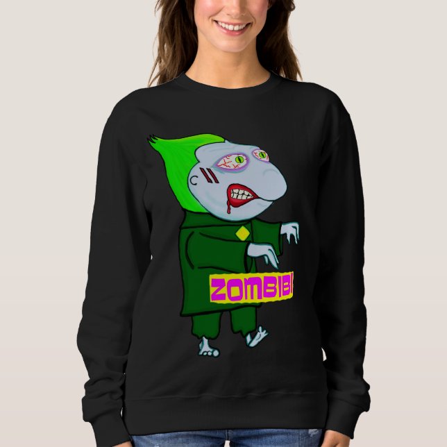 Sweatshirt T-shirt Zombibi (Framsida)