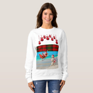 Sweatshirt Vintage Santa Beach Bum T Shirt