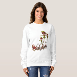 Sweatshirt Vintage Santa Elf T Shirt