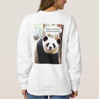 Sweatshirts för kvinnor Skriv ut citattecken