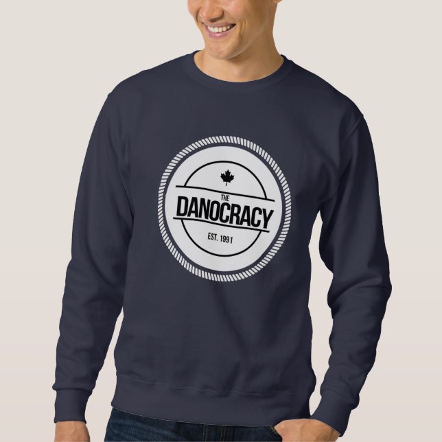 Sweatshirts för Pullover för TheDanocracy Lång Ärmad Tröja (Framsida)