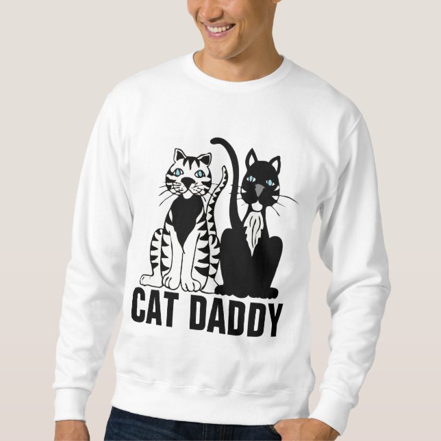 SWEATSHIRTS och T-tröjor för CAT-DADDY (PAPPA) Långärmad Tröja (Framsida)