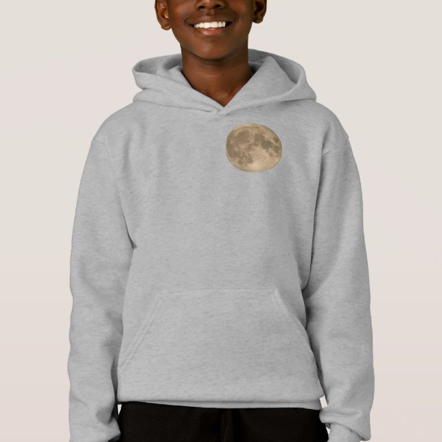 Sweatshirtsen Barn Hoodie Full Moon Barn Måne T-shirt (Framsida)