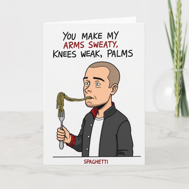 Sweaty Palms Spaghetti Card Kort (Framsida)