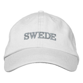 SWEDE- lock (kvinnor) Broderad Keps
