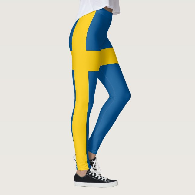 Sweden Flag Leggings (Höger)