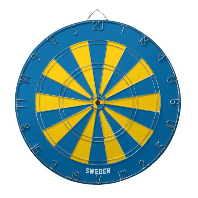 Sweden Flag Patriot's Bullseye Darttavla (Framsidan)