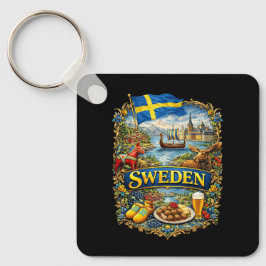 Sweden Nyckelring