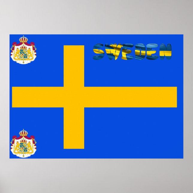 Swedish flag poster (Framsidan)