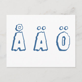 Swedish letters vykort