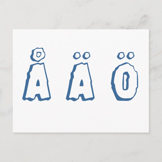 Swedish letters vykort (Framsida)