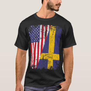 SWEDISH ROOTS Halvamerikansk SVERIGE T Shirt