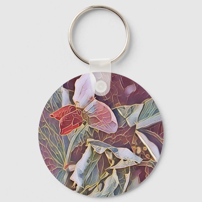 SWEEA PEA FLOWERS KEYCHAIN NYCKELRING (Framsida)