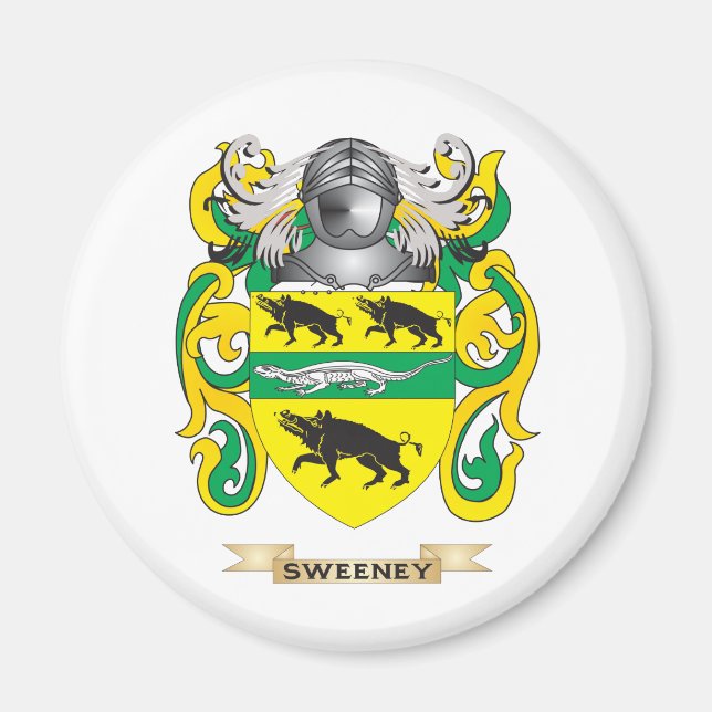 Sweeney Jackar av Arm (Family Crest) Magnet (Framsidan)