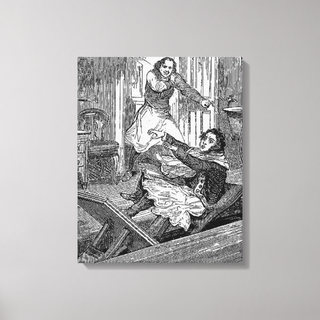 Sweeney Todd-Barbers Ordförande-Penny Dreadful Can Canvastryck (Framsida)