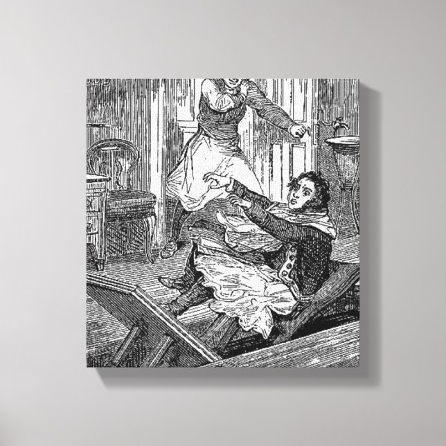 Sweeney Todd-Barbers Ordförande-Penny Dreadful Can Canvastryck (Framsida)