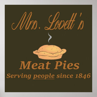 Sweeney Todd Lovetts Kött Paj Poster