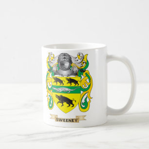 Sweeney vapensköld (familjvapenskölden) kaffemugg