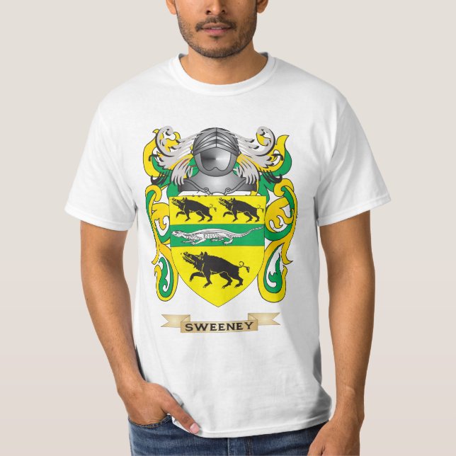 Sweeney vapensköld (familjvapenskölden) tee shirt (Framsida)