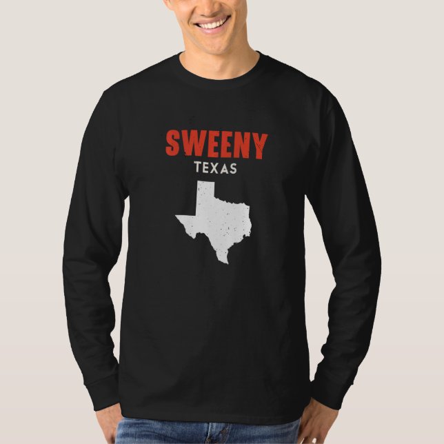 Sweeny Texas USA State America Travel Texas T Shirt (Framsida)