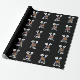 Sweep Talking Funny Sweet Talk Broom Pun Mörk BG Presentpapper