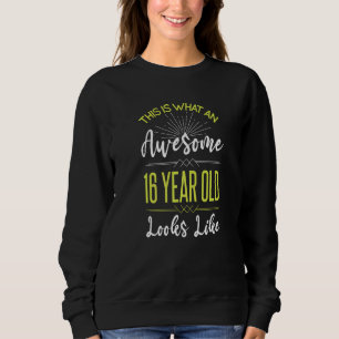 Sweet 16 Birthday Dekoration Teenager Tonåring Boy T Shirt