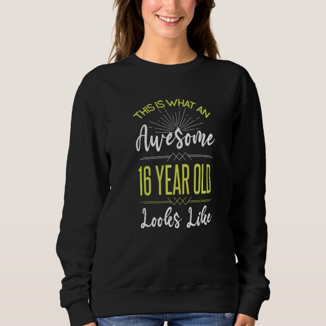 Sweet 16 Birthday Dekoration Teenager Tonåring Boy T Shirt (Framsida)