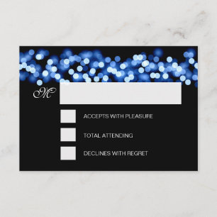 Sweet 16 Birthday OSA Hollywood Glam Blue Kort