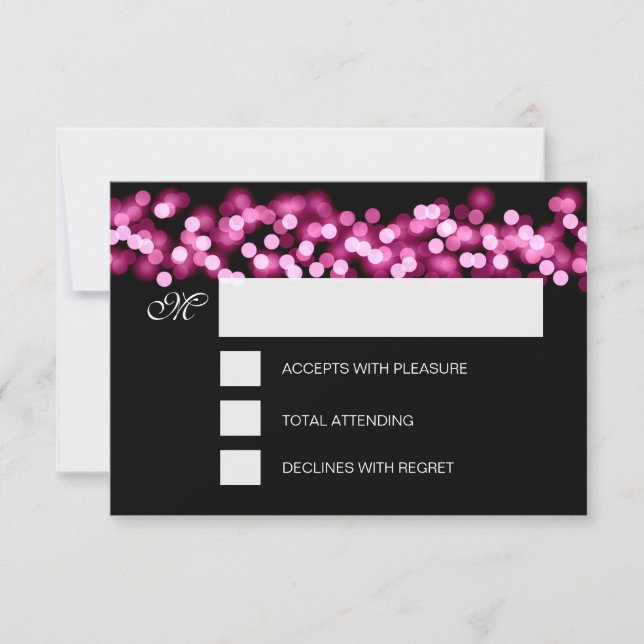 Sweet 16 Birthday OSA Hollywood Glam Rosa Kort (Framsida)