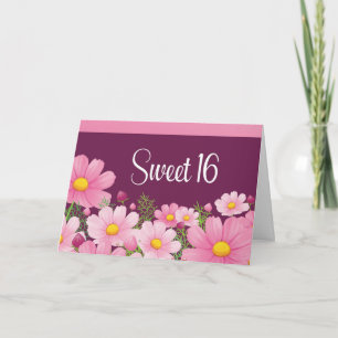 Sweet 16 Birthday with Rosa Daisys Inbjudan