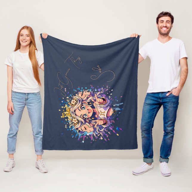 Sweet 16 Gemini Name Fleece Throw (På plats)