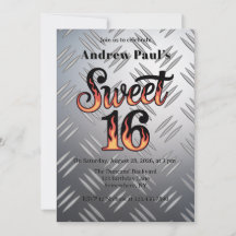 Sweet 16 In Flames and Silver Plate Birthday Party