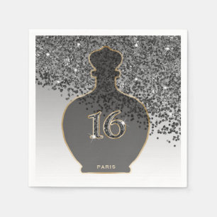 Sweet 16 Noir Doft Black Gold Paris Butik Pappersservett