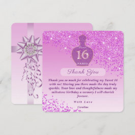 Sweet 16 Pink Blush Doftstudio Tack Kort