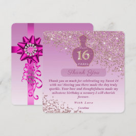 Sweet 16 Rosé Fragrance Studio Tack Kort
