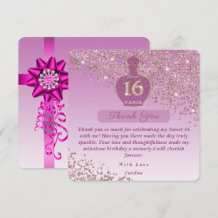 Sweet 16 Rosé Fragrance Studio Tack Kort