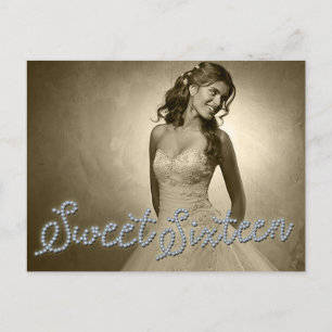 SWEET 16 SEXTON DIAMANT GLAMOUR FOTO Postkort Vykort