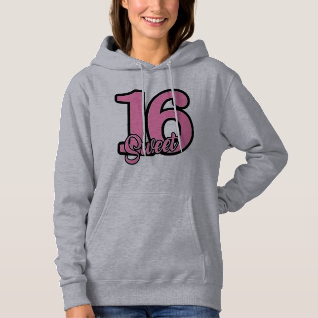 Sweet 16 Shirt, Sweet 16 Girl Gift, Sweet 16 Birth T Shirt (Framsida)