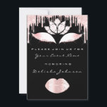 Sweet 16th Drips Rosa Quinceanera Royal Princess Inbjudningar<br><div class="desc">FlorenceK-design</div>