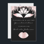 Sweet 16th Drips Rosa Quinceanera Royal Princess Inbjudningar<br><div class="desc">FlorenceK-design</div>