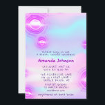 Sweet 16th Holograph Futuristiska Unicorn Rosa Inbjudningar<br><div class="desc">För elegantens moderna trending event florenceK-design</div>