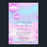 Sweet 16th Holograph Futuristiska Unicorn Stars Inbjudningar<br><div class="desc">För elegantens moderna trending event florenceK-design</div>
