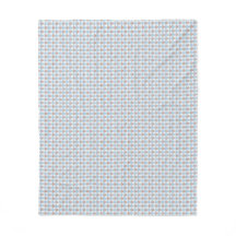 Sweet 50s Retro Rosebud Blue Gingham Check